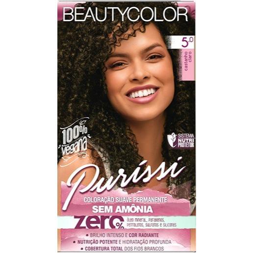 Coloração sem Amônia Beauty Color 5.0 Castanho Claro