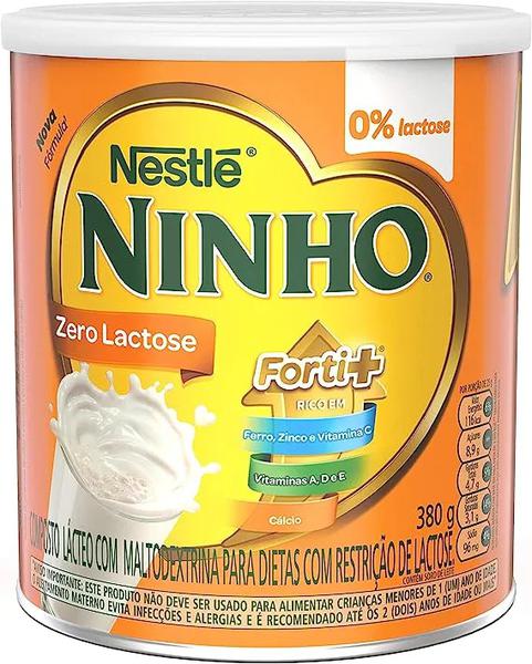 Composto Lácteo Ninho Forti+ Zero Lactose Nestlé  380g