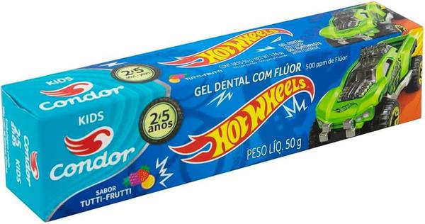 CONDOR GEL DENTAL S/FLUOR HOTWHEELS KIT 3X50G