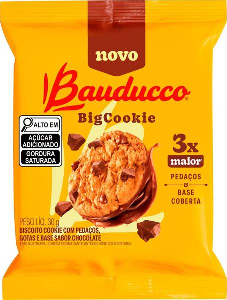 Cookies Bauducco Big Cookie Gotas de Chocolate com 30g