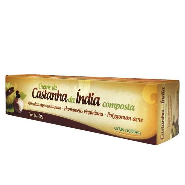 Creme Corporal De Castanha Da Índia Composta Arte Nativa 60G