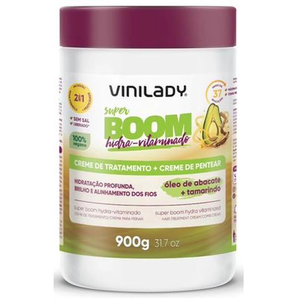 Creme de Tratamento 2 em 1 Super Boom 900g Vini Lady