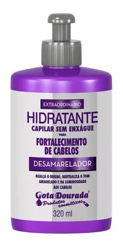 Creme Para Pentear Gota Dourada Desamarelador 320ml