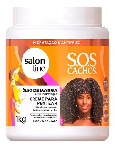 Creme Para Pentear Óleo De Manga Sos Cachos Salon Line 1kg