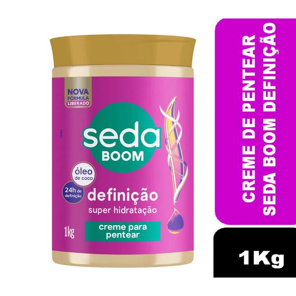 Creme Para Pentear Seda Boom Definiçao 1kg