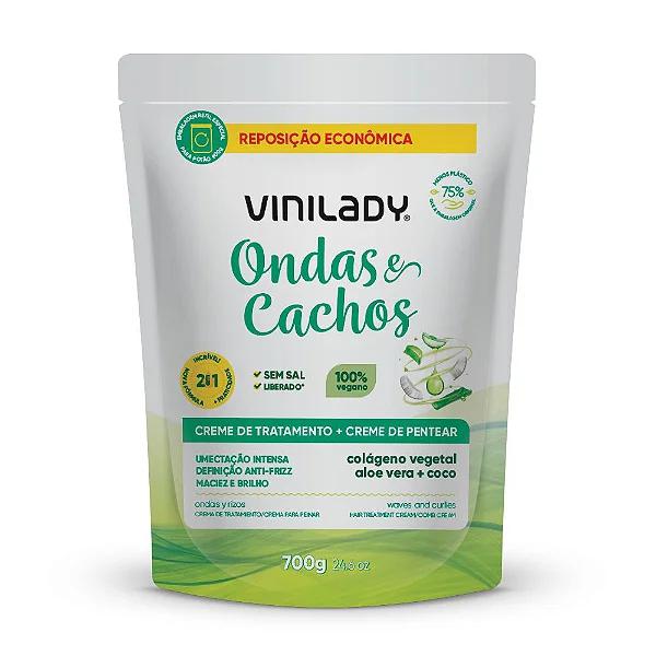Creme Tratamento Sachê Vini Lady Ondas e Cachos 700g