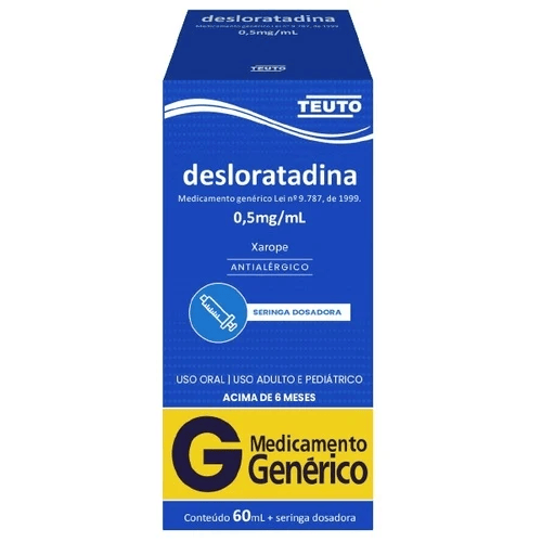 DESLORATADINA 0,5MG/ML 60ML TEUTO