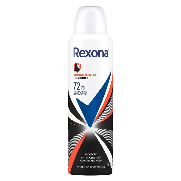 Desodorante Antitranspirante Aerosol Fem Antibac+Invisible 150ml - Rexona