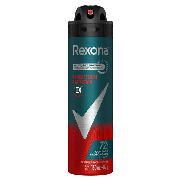 Desodorante Antitranspirante Aerosol Men Antibacterial 150ml - Rexona