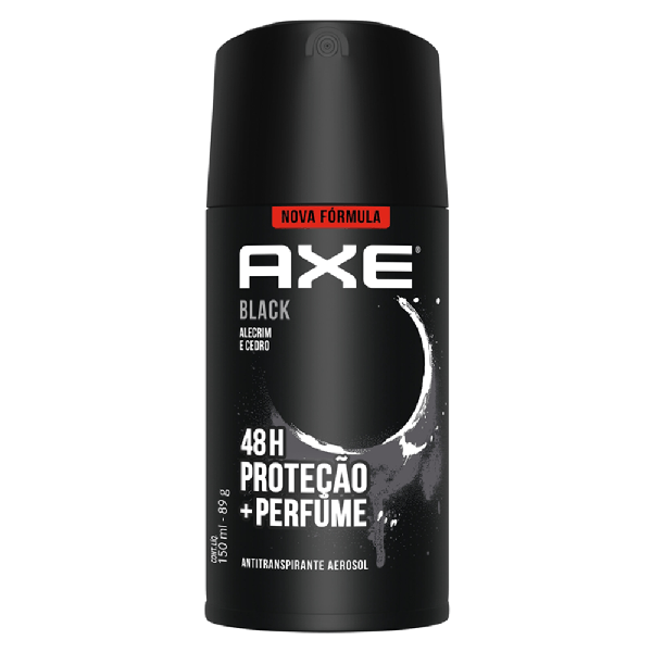 Desodorante Antitranspirante Body Spray Axe Black Masculino 48h 152ml