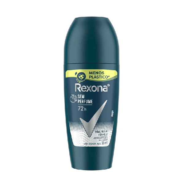 Desodorante Antitranspirante Roll-On Rexona S/ Perfume Men 50ml