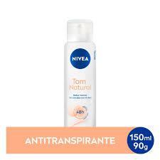 Desodorante Antitraspirante Aerosol Tom Natural Clareador 150ml - Nivea