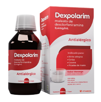 DEXCLORFENIRAMINA (DEXPOLARIM) LIQ FR 100ML