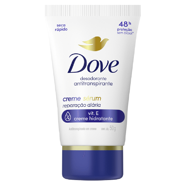 Desodorante Antitranspirante Serum Creme Dove Reparação Diária 50g