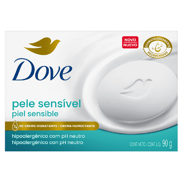 Sabonete em Barra Dove Pele Sensivel 90g