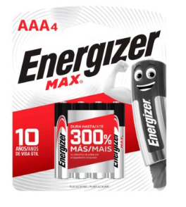 ENERGIZER PILHA ALCALINA AAA CARTELA 4UN