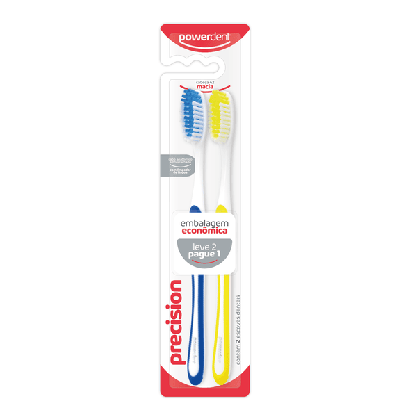 Escova Dental Precision Macia Leve 2 Pague 1