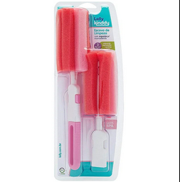 Escova De Limpeza Com Esponja Lolly - Rosa, 2 Unidades