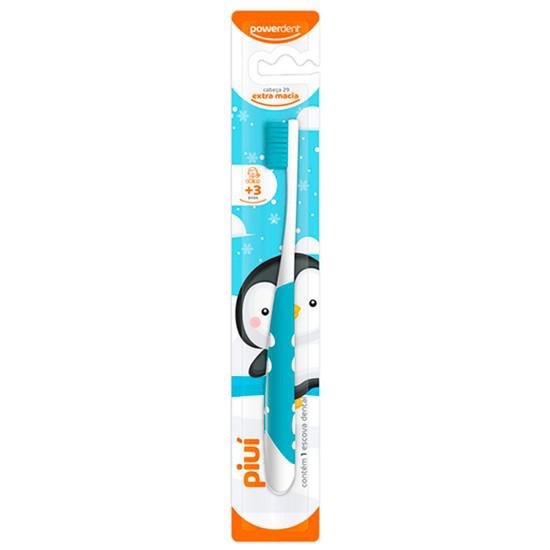 Escova Dental Infantil Powerdent Piuí +3