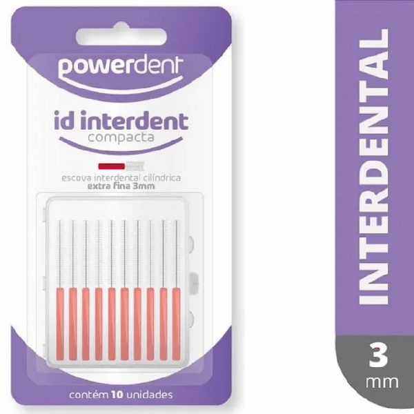 Escova Dental Powerdent Cilindrica Ultrafina Fina