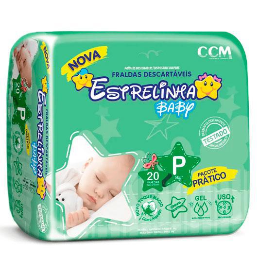 Fraldas Descartáveis Estrelinhas Jumbinho P 20 Unidades