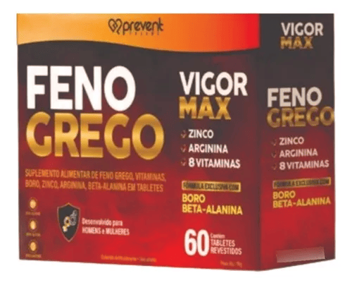 Feno Grego Vigor Max 60 Tabletes - Prevent Pharma
