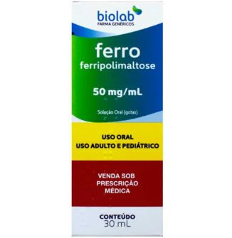 FERRO BIOLAB 50MG/ML FR 30ML
