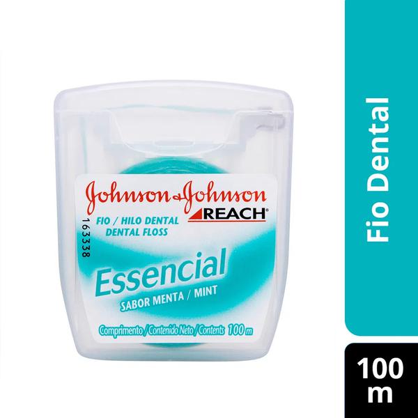 Fio Dental Menta Johnson & Johnson Reach Essencial 100m