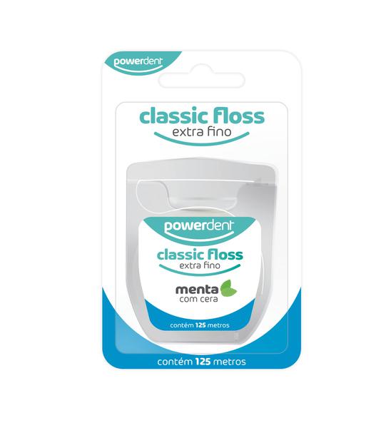 Fio Dental Powerdent Classic Floss Menta 125m