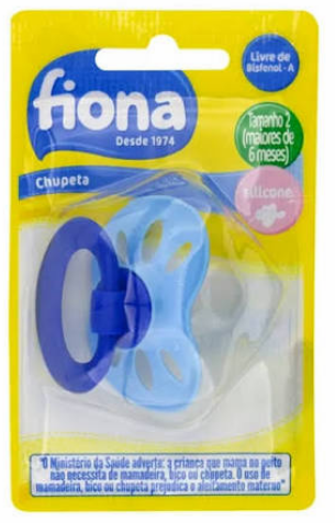 Fiona Chupeta Silicone Extra Air Clássica +6 Meses Azul