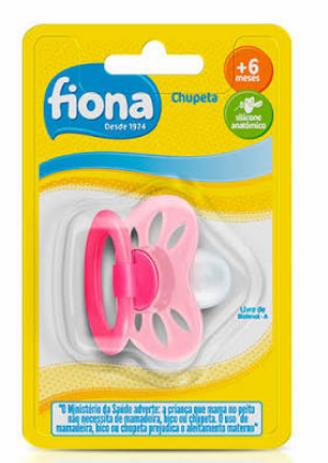 Fiona Chupeta Silicone Extra Air Clássica +6 Meses Rosa
