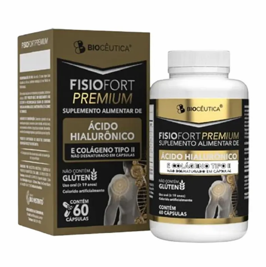 FISIOFORT PREMIUM AC HIALU+COLAGENO TIPO 2 CX 60CAPS