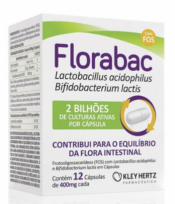 FLORABAC 400MG CX 12CAPS