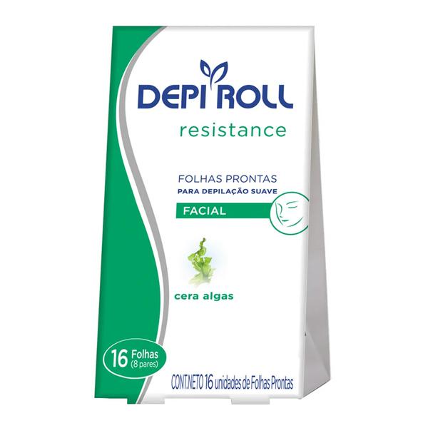 Folhas Prontas Depi Roll Facial Algas 16 Unidades
