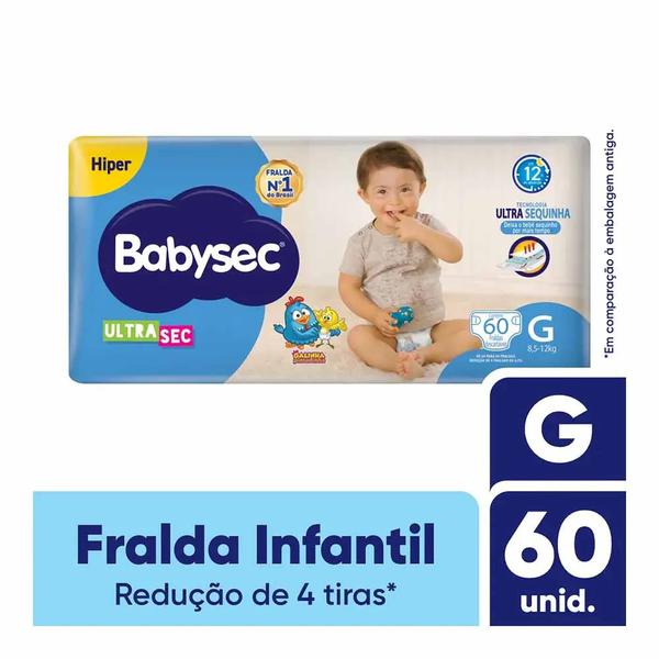 Fralda Babysec Hiper G 60 Unidades
