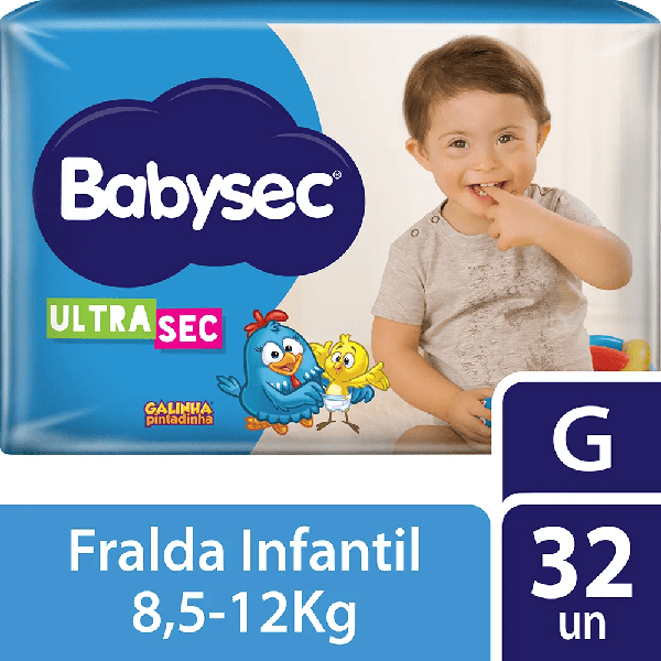 Fralda Babysec Mega G 32 Unidades
