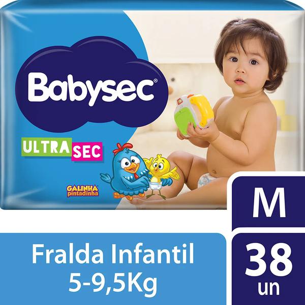 Fralda Babysec Mega M 38 Unidades