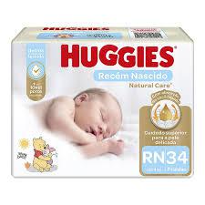 Fralda Huggies Natural Care RN 34 Unidades