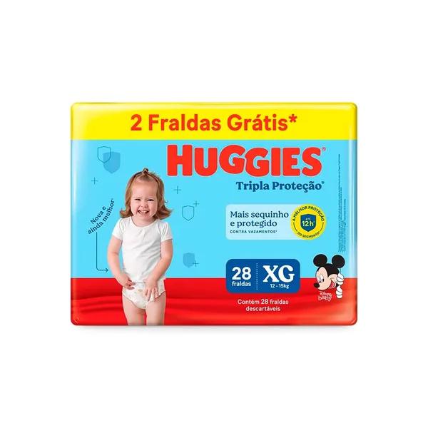 Fralda Huggies Tripla Proteção Meguinha XG 28 Unidades