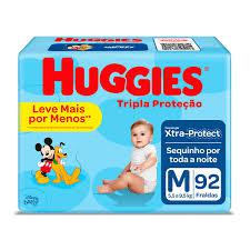 Fralda Huggies Tripla Protecao Hiper M 92 Unidades