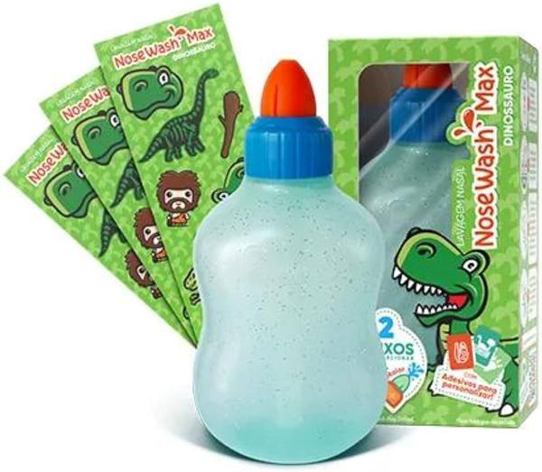 Garrafa Lavagem Nasal Nosewash Max 240ml Dinossauro