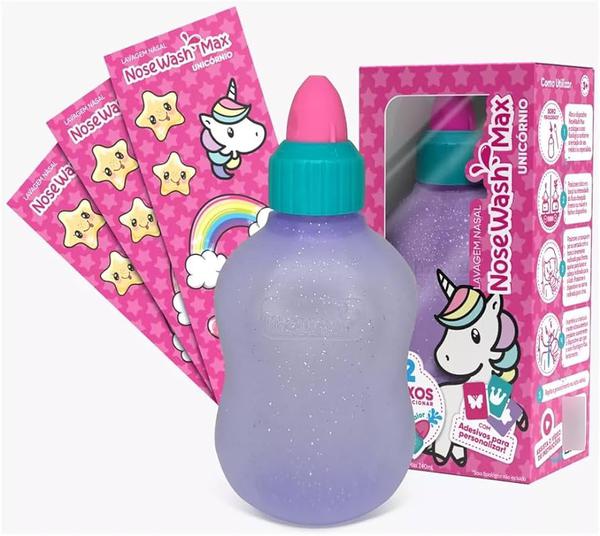 Garrafa Lavagem Nasal Nosewash Max 240ml Unicórnio