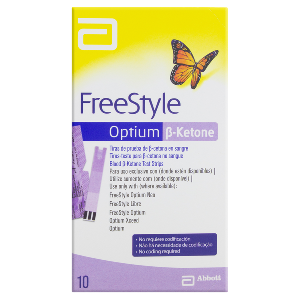 Freestyle Optium Tiras de Glicose com 10 Unidades
