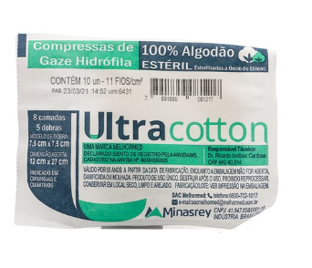 GAZE ULTRACOTTON C/10UN