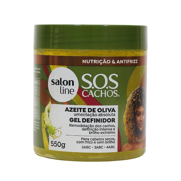 Gel Definidor SOS Azeite De Oliva Cachos Salon Line 550g