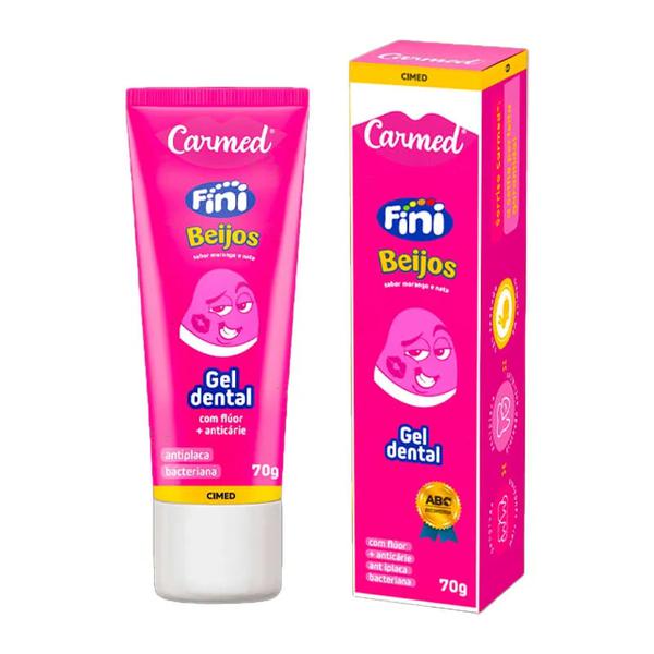 Creme Dental Carmed Fini Beijos Com Flúor 70g em Gel