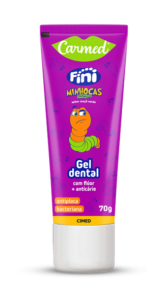 Gel Dental Carmed Fini Minhocas Com Flúor 70g