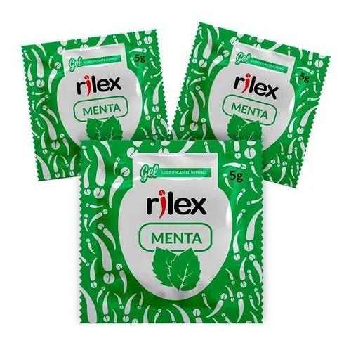 Gel Lubrificante Íntimo Rilex Menta com 3 Saches de 5g Cada