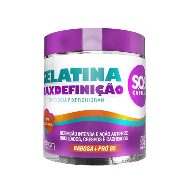 Gelatina S. O. S Capilar Maxdefinição 500g - Hidran