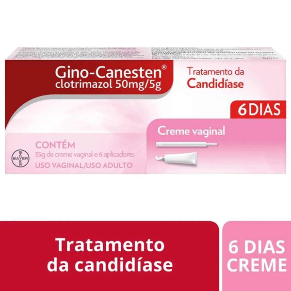 Gino Canesten Creme Vaginal 50mg/5g 35g + 6 Aplicadores